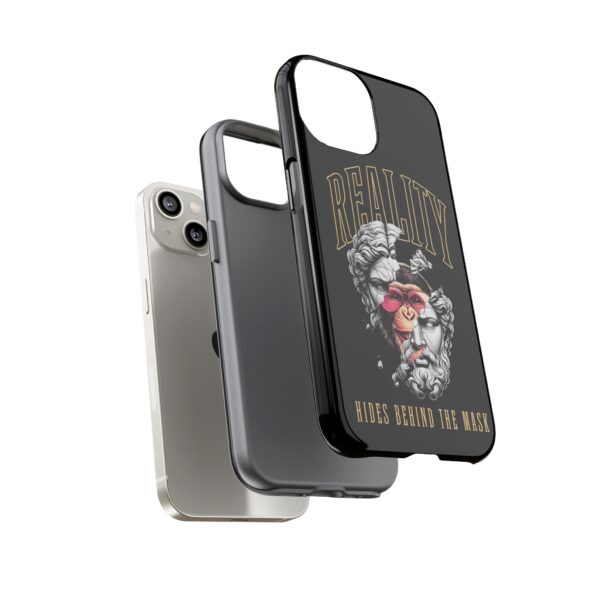 Stylish Phone Case - Reality Hides Behind the Mask, Trendy Gift for Creatives, Ideal for Students & Art Lovers, Unique Mobile [...] - Image 28