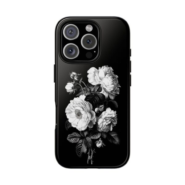 Elegant Floral Phone Case, Tough Cases for Protecting Phones, Black Rose Design, Gifts for Her, Customized Phone Accessories - Image 62
