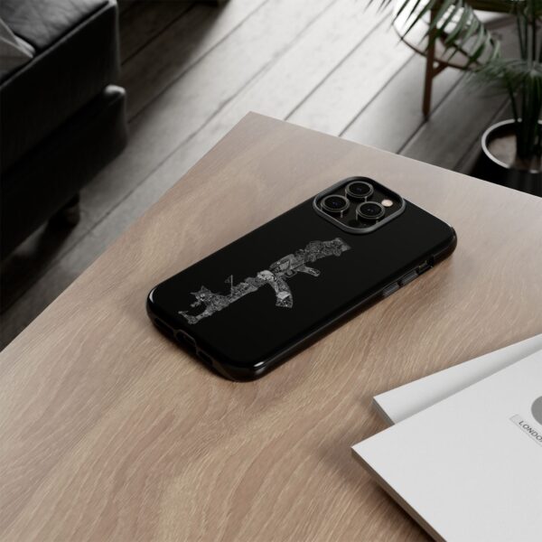 Tough Cases: Cat & Gun Design Phone Case, Unique Animal Art, Stylish Protective Cover, Cool Gift for Cat Lovers, Trendy Tech Accessories - Image 41