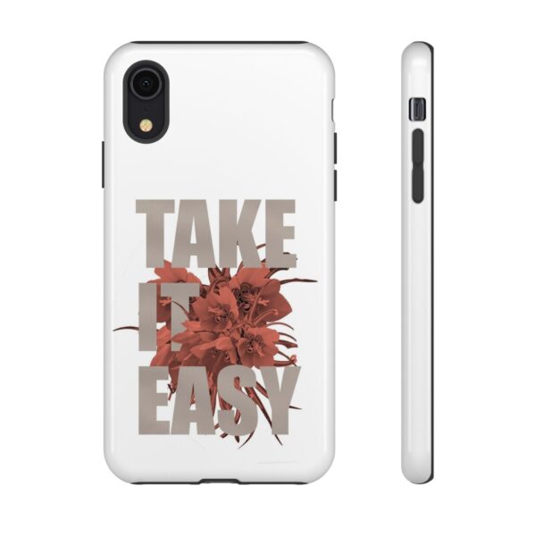 Take It Easy Phone Case, Floral Tough Case, Stress Relief Gift, Relaxation Accessory, Summer Vibes, Self-Care Essentials - Image 8
