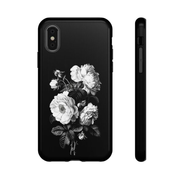 Elegant Floral Phone Case, Tough Cases for Protecting Phones, Black Rose Design, Gifts for Her, Customized Phone Accessories - Image 9