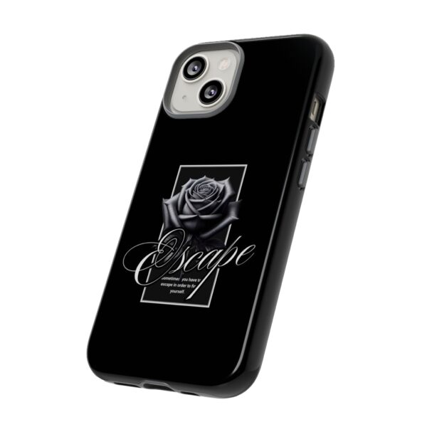 Black Rose Phone Case - Escape Design, Gothic Style, Tough Protection, Gift for Her, Perfect for All Occasions, Aesthetic Accessories - Image 27