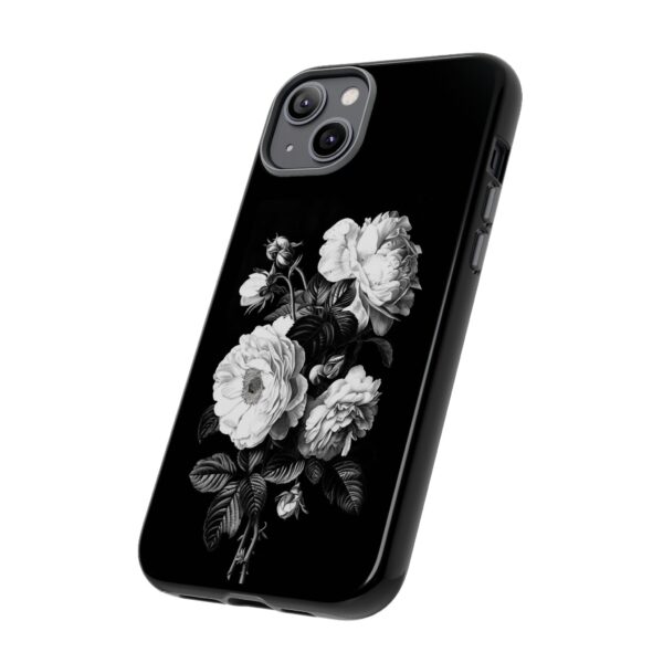 Elegant Floral Phone Case, Tough Cases for Protecting Phones, Black Rose Design, Gifts for Her, Customized Phone Accessories - Image 35