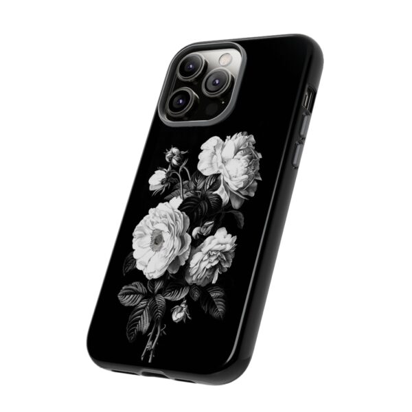 Elegant Floral Phone Case, Tough Cases for Protecting Phones, Black Rose Design, Gifts for Her, Customized Phone Accessories - Image 39