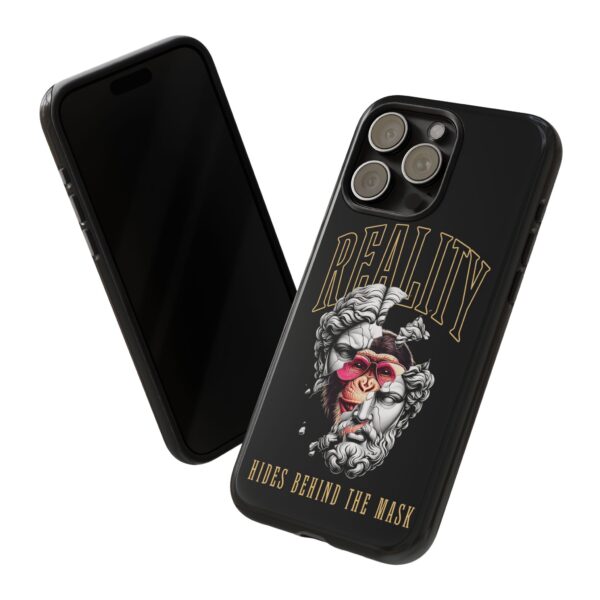 Stylish Phone Case - Reality Hides Behind the Mask, Trendy Gift for Creatives, Ideal for Students & Art Lovers, Unique Mobile [...] - Image 52