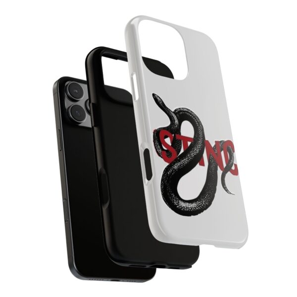 Stylish Phone Case with Snake Design, Tough Cases for Protection, Trendy Smartphone Cover, Unique Gift Idea, Modern Tech Accessory - Image 3