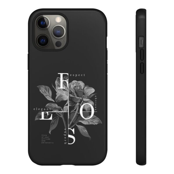 Elegant Floral Phone Case, Tough Case for Protection, Loving Gift for Her, Black Rose Design, Birthday, Mother’s Day, Personalized - Image 17