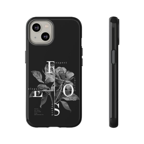 Elegant Floral Phone Case, Tough Case for Protection, Loving Gift for Her, Black Rose Design, Birthday, Mother’s Day, Personalized - Image 26