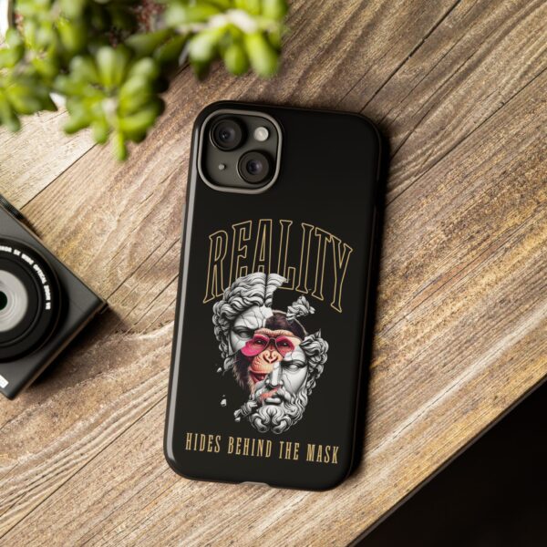Stylish Phone Case - Reality Hides Behind the Mask, Trendy Gift for Creatives, Ideal for Students & Art Lovers, Unique Mobile [...] - Image 47