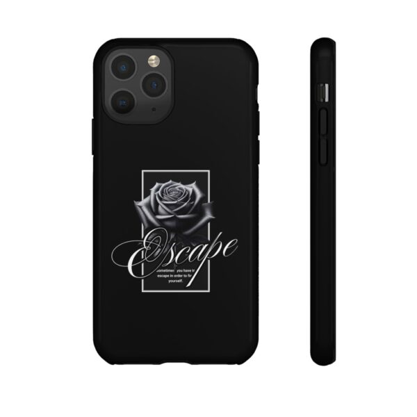 Black Rose Phone Case - Escape Design, Gothic Style, Tough Protection, Gift for Her, Perfect for All Occasions, Aesthetic Accessories - Image 12