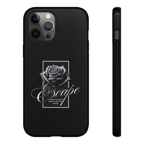 Black Rose Phone Case - Escape Design, Gothic Style, Tough Protection, Gift for Her, Perfect for All Occasions, Aesthetic Accessories - Image 17