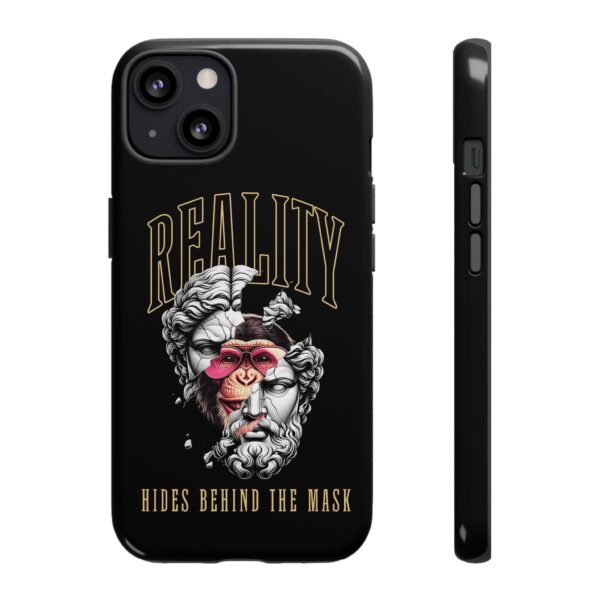 Stylish Phone Case - Reality Hides Behind the Mask, Trendy Gift for Creatives, Ideal for Students & Art Lovers, Unique Mobile [...] - Image 18