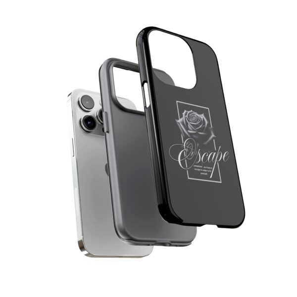 Black Rose Phone Case - Escape Design, Gothic Style, Tough Protection, Gift for Her, Perfect for All Occasions, Aesthetic Accessories - Image 32