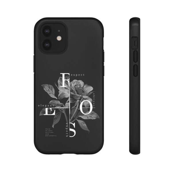 Elegant Floral Phone Case, Tough Case for Protection, Loving Gift for Her, Black Rose Design, Birthday, Mother’s Day, Personalized - Image 14
