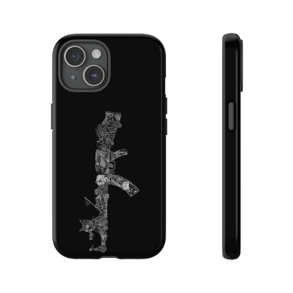 Tough Cases: Cat & Gun Design Phone Case, Unique Animal Art, Stylish Protective Cover, Cool Gift for Cat Lovers, Trendy Tech Accessories - Image 42