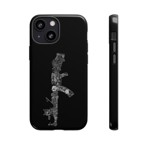 Tough Cases: Cat & Gun Design Phone Case, Unique Animal Art, Stylish Protective Cover, Cool Gift for Cat Lovers, Trendy Tech Accessories - Image 20