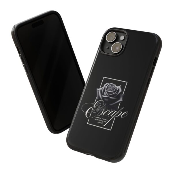 Black Rose Phone Case - Escape Design, Gothic Style, Tough Protection, Gift for Her, Perfect for All Occasions, Aesthetic Accessories - Image 46
