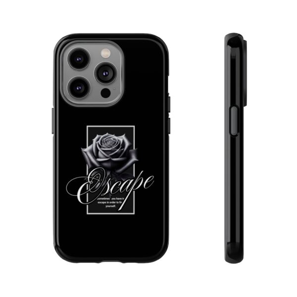 Black Rose Phone Case - Escape Design, Gothic Style, Tough Protection, Gift for Her, Perfect for All Occasions, Aesthetic Accessories - Image 30