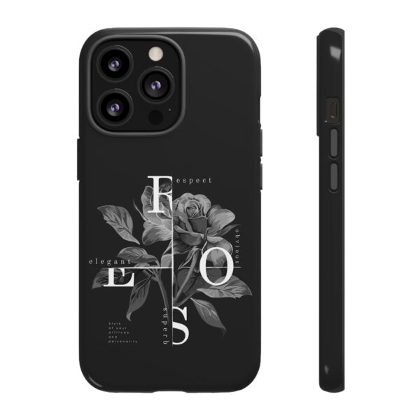 Elegant Floral Phone Case, Tough Case for Protection, Loving Gift for Her, Black Rose Design, Birthday, Mother’s Day, Personalized - Image 22