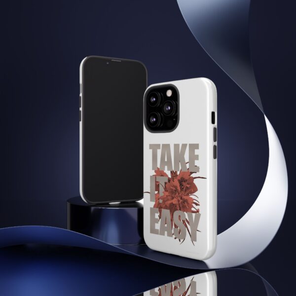 Take It Easy Phone Case, Floral Tough Case, Stress Relief Gift, Relaxation Accessory, Summer Vibes, Self-Care Essentials - Image 23