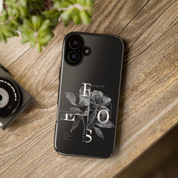 Elegant Floral Phone Case, Tough Case for Protection, Loving Gift for Her, Black Rose Design, Birthday, Mother’s Day, Personalized - Image 61