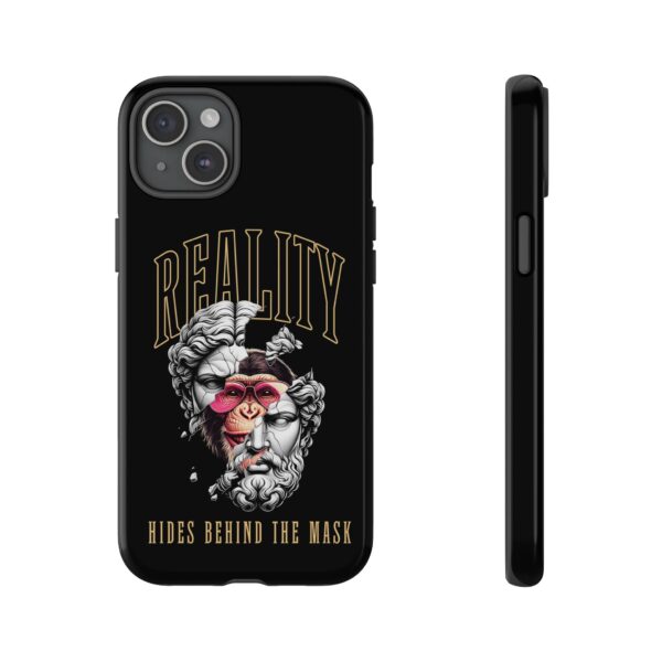 Stylish Phone Case - Reality Hides Behind the Mask, Trendy Gift for Creatives, Ideal for Students & Art Lovers, Unique Mobile [...] - Image 45