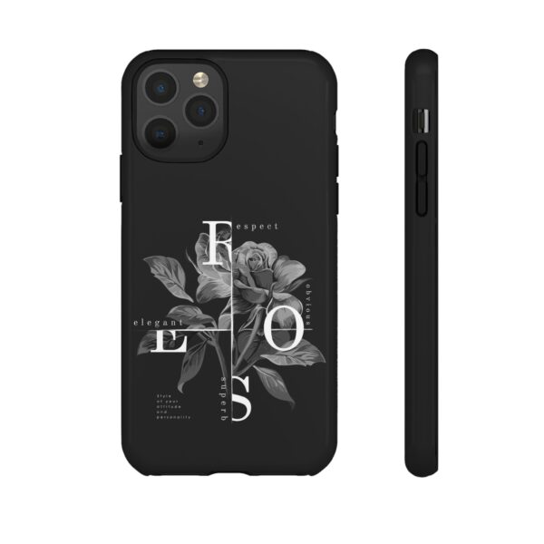 Elegant Floral Phone Case, Tough Case for Protection, Loving Gift for Her, Black Rose Design, Birthday, Mother’s Day, Personalized - Image 12