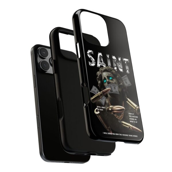 Urban Style Phone Case - Tough Cases, Graffiti Phone Cover, Street Art Design, Saint Inspired Design, Unique Gift for Artists, Stylish [...] - Image 3