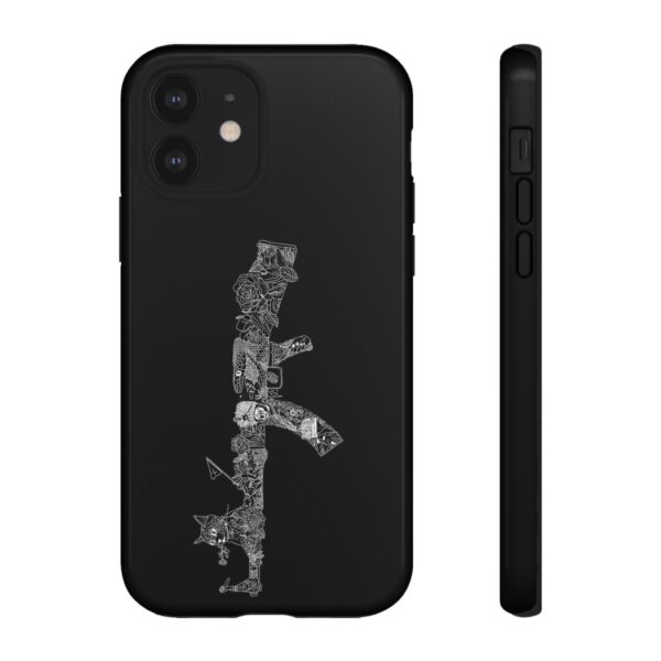 Tough Cases: Cat & Gun Design Phone Case, Unique Animal Art, Stylish Protective Cover, Cool Gift for Cat Lovers, Trendy Tech Accessories - Image 15
