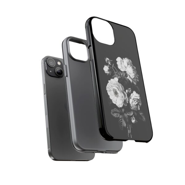 Elegant Floral Phone Case, Tough Cases for Protecting Phones, Black Rose Design, Gifts for Her, Customized Phone Accessories - Image 36