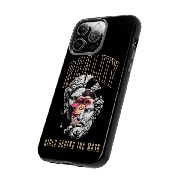 Stylish Phone Case - Reality Hides Behind the Mask, Trendy Gift for Creatives, Ideal for Students & Art Lovers, Unique Mobile [...] - Image 39