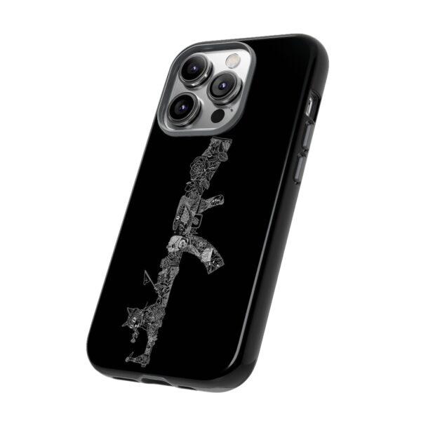 Tough Cases: Cat & Gun Design Phone Case, Unique Animal Art, Stylish Protective Cover, Cool Gift for Cat Lovers, Trendy Tech Accessories - Image 31