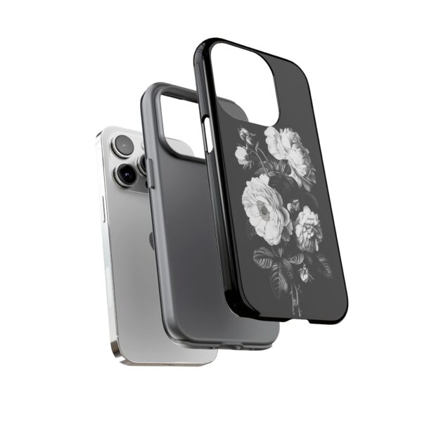 Elegant Floral Phone Case, Tough Cases for Protecting Phones, Black Rose Design, Gifts for Her, Customized Phone Accessories - Image 32
