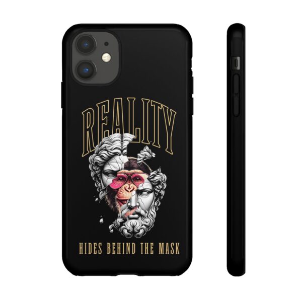 Stylish Phone Case - Reality Hides Behind the Mask, Trendy Gift for Creatives, Ideal for Students & Art Lovers, Unique Mobile [...] - Image 11