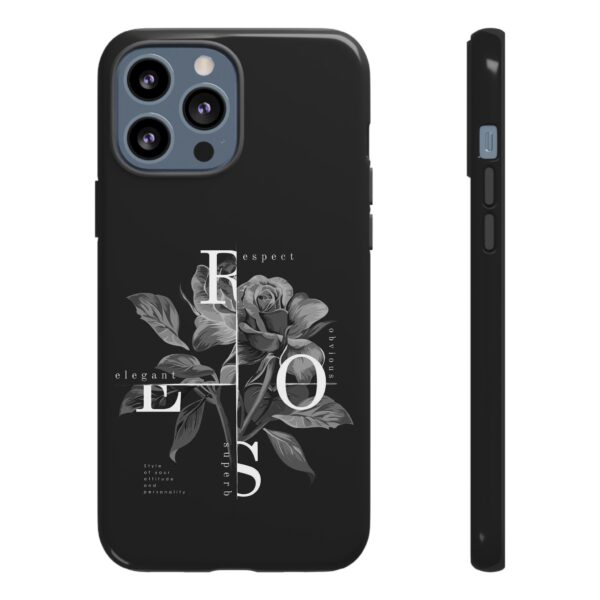 Elegant Floral Phone Case, Tough Case for Protection, Loving Gift for Her, Black Rose Design, Birthday, Mother’s Day, Personalized - Image 24