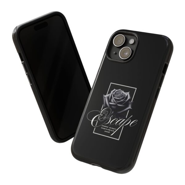 Black Rose Phone Case - Escape Design, Gothic Style, Tough Protection, Gift for Her, Perfect for All Occasions, Aesthetic Accessories - Image 43