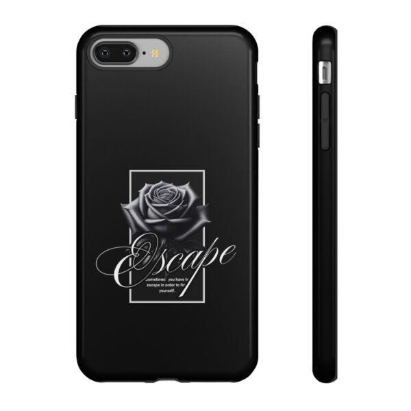 Black Rose Phone Case - Escape Design, Gothic Style, Tough Protection, Gift for Her, Perfect for All Occasions, Aesthetic Accessories - Image 6
