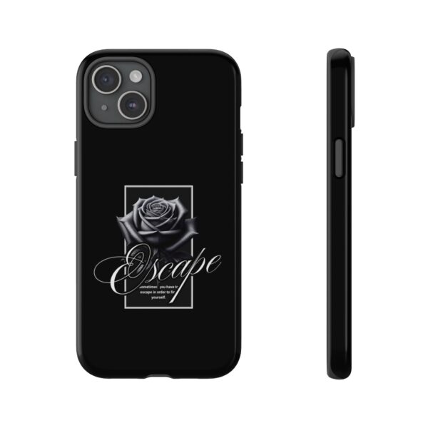 Black Rose Phone Case - Escape Design, Gothic Style, Tough Protection, Gift for Her, Perfect for All Occasions, Aesthetic Accessories - Image 45