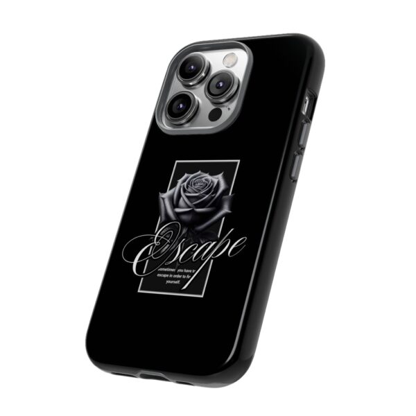 Black Rose Phone Case - Escape Design, Gothic Style, Tough Protection, Gift for Her, Perfect for All Occasions, Aesthetic Accessories - Image 31