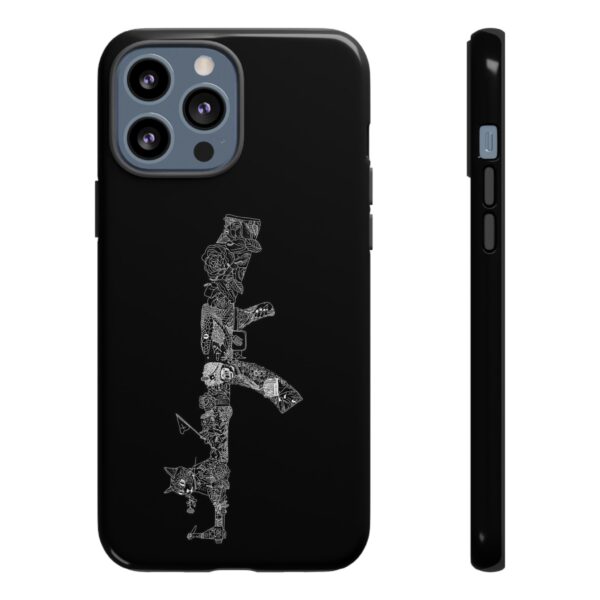 Tough Cases: Cat & Gun Design Phone Case, Unique Animal Art, Stylish Protective Cover, Cool Gift for Cat Lovers, Trendy Tech Accessories - Image 24