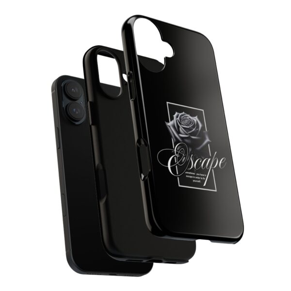 Black Rose Phone Case - Escape Design, Gothic Style, Tough Protection, Gift for Her, Perfect for All Occasions, Aesthetic Accessories - Image 60