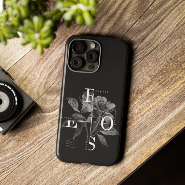 Elegant Floral Phone Case, Tough Case for Protection, Loving Gift for Her, Black Rose Design, Birthday, Mother’s Day, Personalized - Image 53