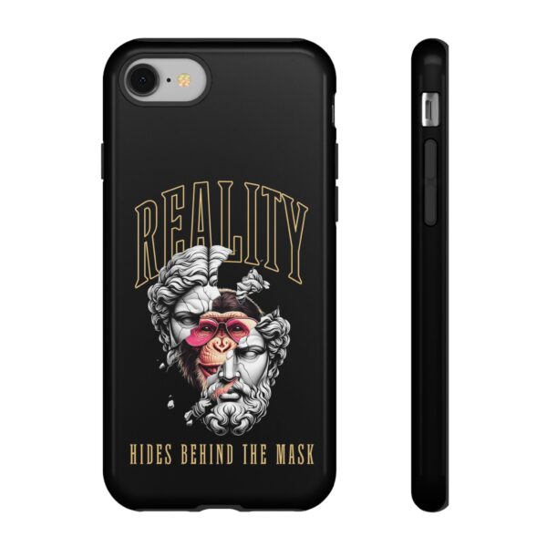 Stylish Phone Case - Reality Hides Behind the Mask, Trendy Gift for Creatives, Ideal for Students & Art Lovers, Unique Mobile [...] - Image 5