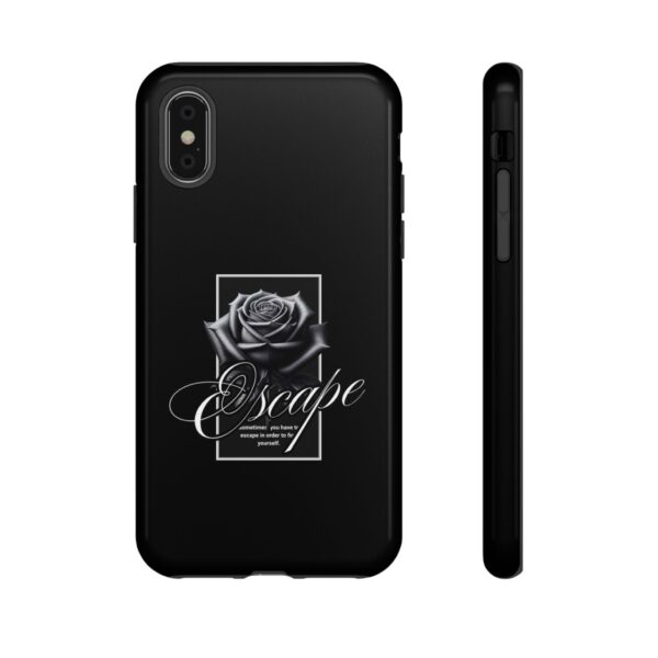 Black Rose Phone Case - Escape Design, Gothic Style, Tough Protection, Gift for Her, Perfect for All Occasions, Aesthetic Accessories - Image 9