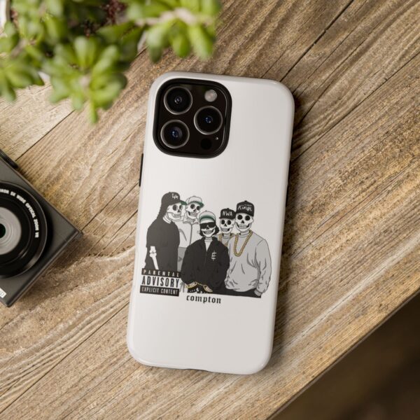 Tough Cases - Urban Skeleton Phone Case, Compton Style Art, Hip Hop Vibe, Unique Gift for Music Lovers, Halloween Decor - Image 4