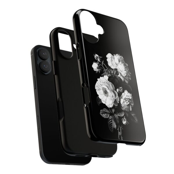 Elegant Floral Phone Case, Tough Cases for Protecting Phones, Black Rose Design, Gifts for Her, Customized Phone Accessories - Image 60