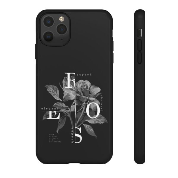 Elegant Floral Phone Case, Tough Case for Protection, Loving Gift for Her, Black Rose Design, Birthday, Mother’s Day, Personalized - Image 13