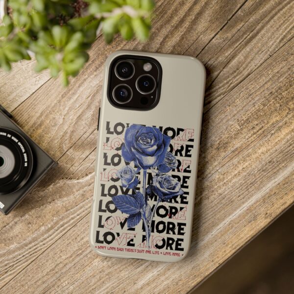 Blue Rose Phone Case - Tough Cases, Floral Phone Cover, Flower Art, Love More Gifts, Protective Phone Accessories - Image 4
