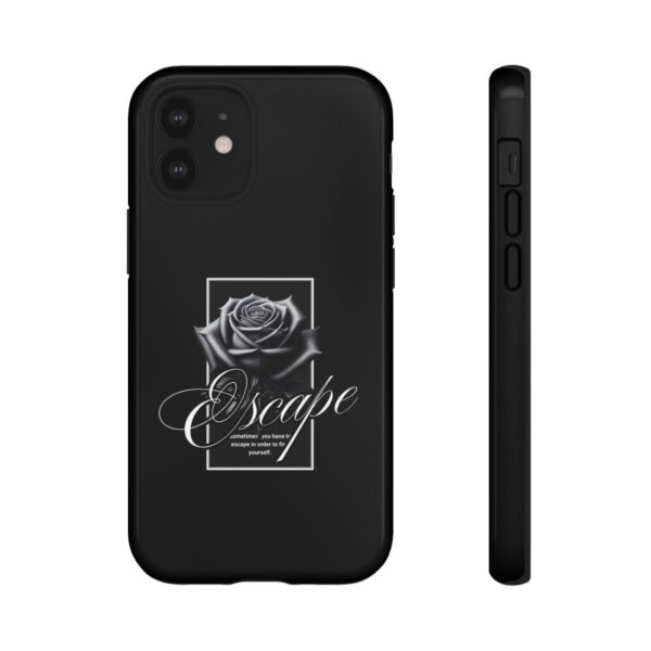 Black Rose Phone Case - Escape Design, Gothic Style, Tough Protection, Gift for Her, Perfect for All Occasions, Aesthetic Accessories - Image 14