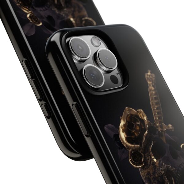 Tough Cases Phone Case, Edgy Phone Cover, Unique Skull Design, Gothic Style Accessories, Perfect Gift for Halloween, Stylish Tech - Image 2